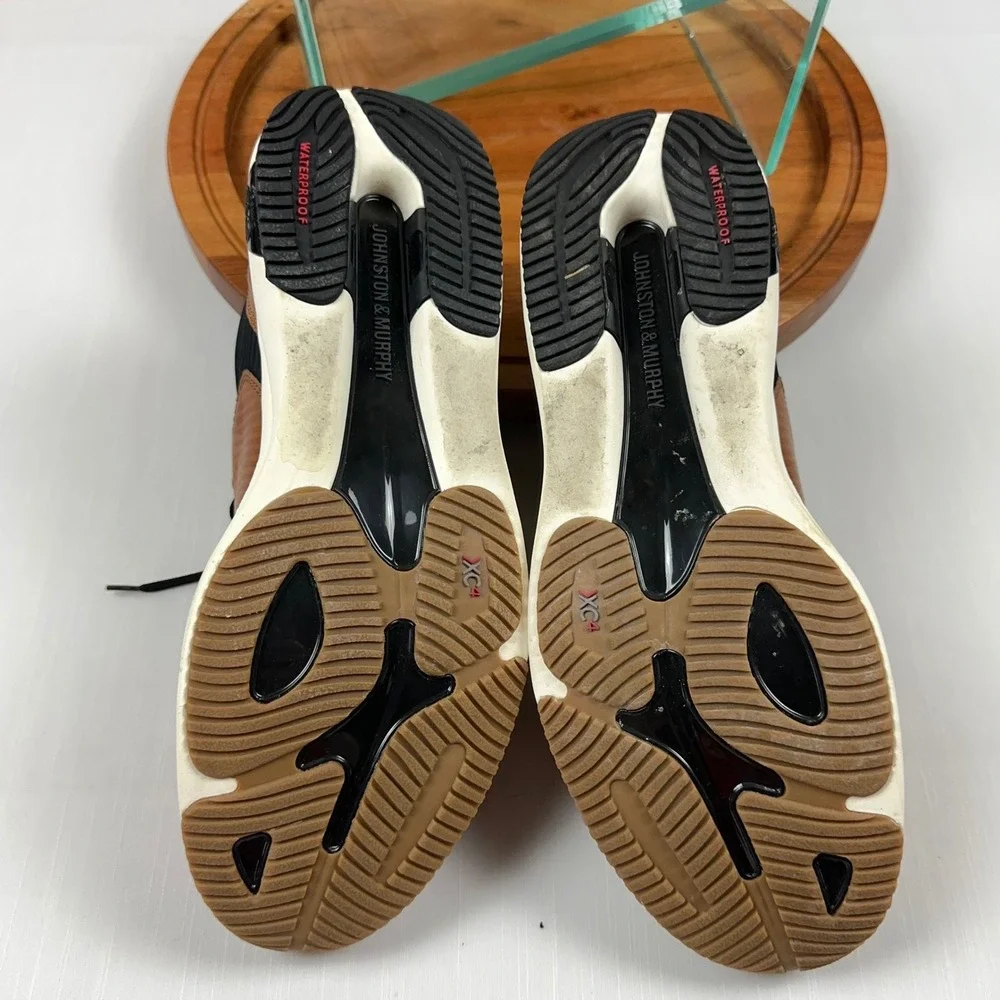 Johnston & Murphy XC4 TR1-Sport Hybrid Tan Leather 11 Wide Waterproof